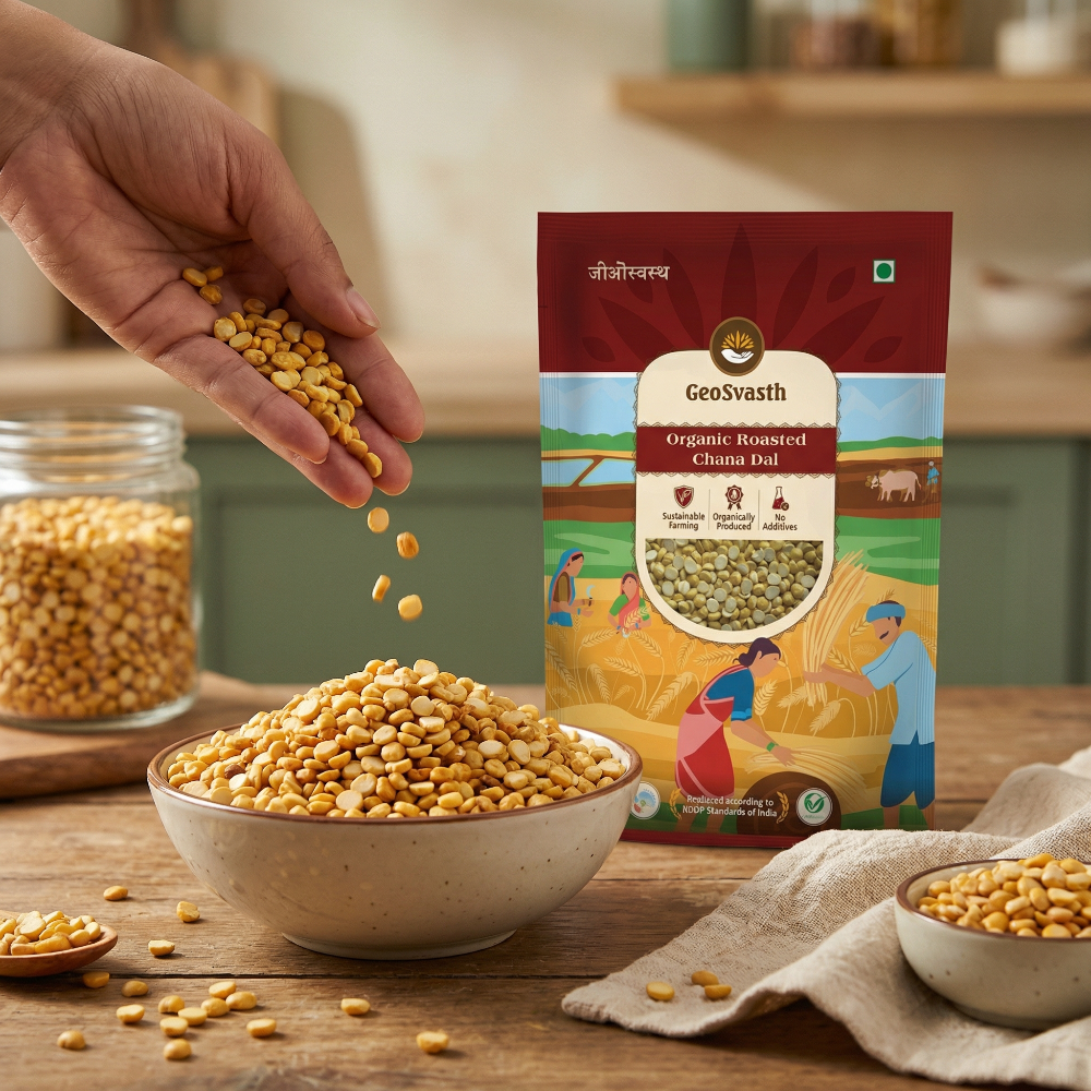 Organic Roasted Chana Dal